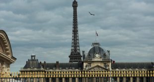 Vista de París, Francia, desde el edificio de la UNESCO