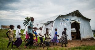 Escuela provisional en la región de Kasai, en la República Democrática del Congo.