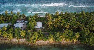 El archipiélago de Tuvalu está en riesgo debido a la subida del nivel del mar producida por el cambio climático.