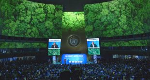 Una vista general de la Asamblea General durante la apertura de la Cumbre sobre la Acción Climática.