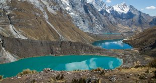 La cordillera Huayhuash en agosto de 2019. Los andes contienen el 99% de los glaciares tropicales del mundo.