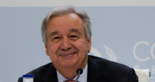 El Secretario General, António Guterres, se dirige a la prensa antes del inicio de la Conferencia COP25 en Madrid.