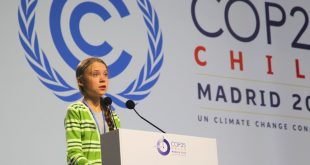 La activista Greta Thunberg se dirige a los líderes mundiales en la COP25