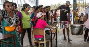 Distribución de comida en Venezuela.