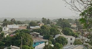 Una nube de polvo del Sahara oscurece los cielos del Caribe en 2020.