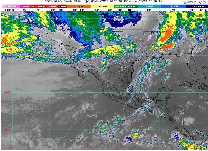 Cielo medio nublado y ambiente fresco a templado por la mañana además