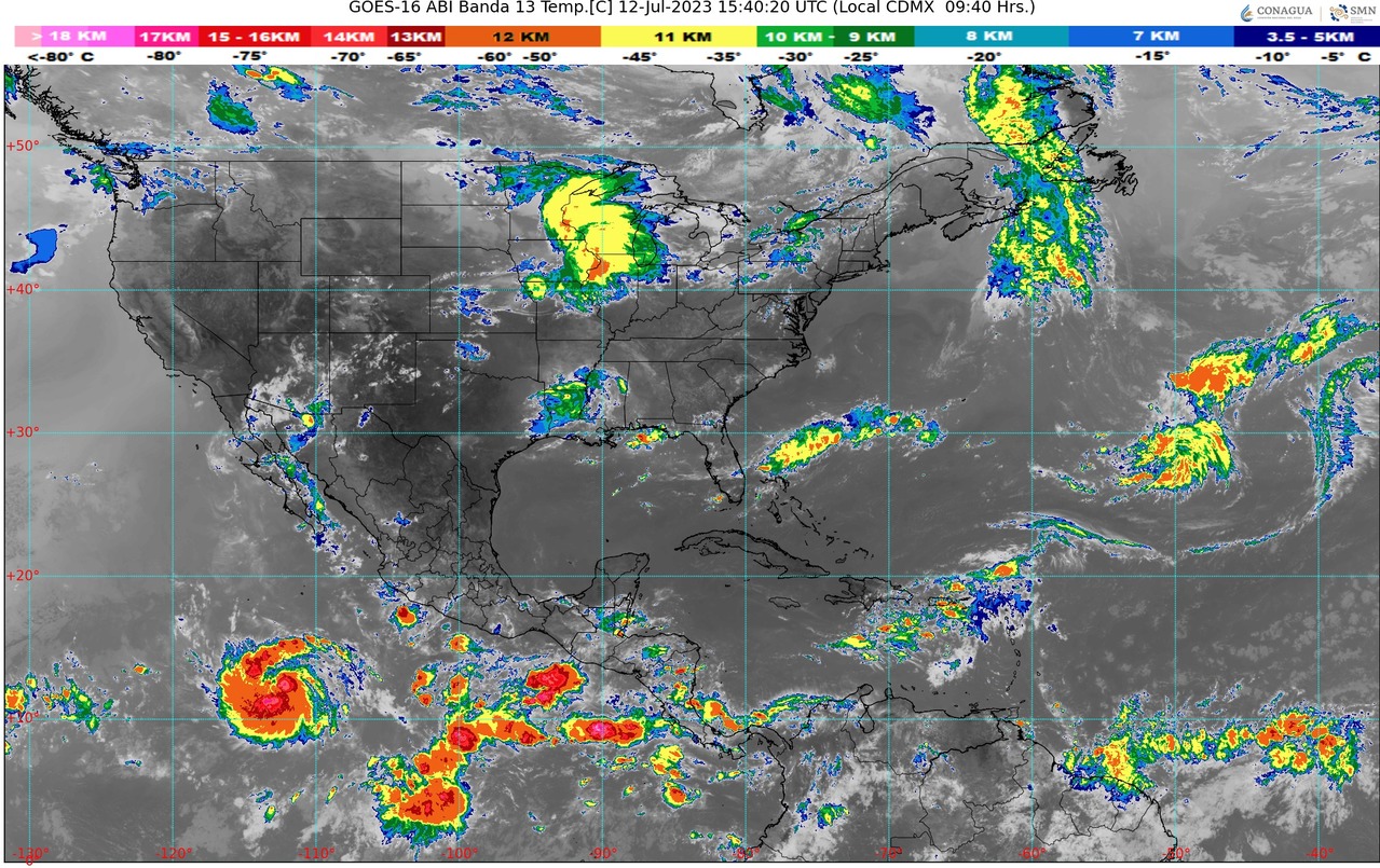 Cielo nublado la mayor parte del día con lluvias fuertes en Michoacán