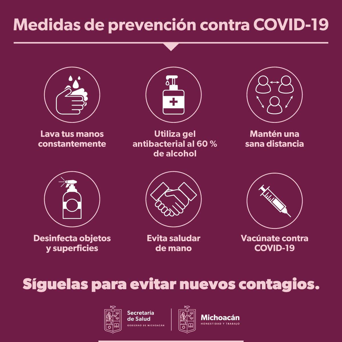 Aún es indispensable mantener medidas preventivas ante el COVID 19 SSM