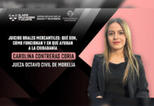 Juicios orales mercantiles acercan la justicia a la ciudadanía, explica jueza civil Carolina Contreras Coria