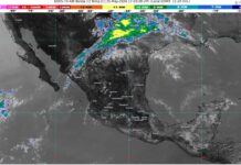 Intervalos de chubascos con lluvias puntuales fuertes en Michoacán (oeste)