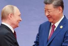 Xi Jinping recibe a Vladimir Putin en el Gran Salón del Pueblo de Pekín