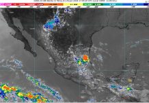 Lluvias fuertes con puntuales muy fuertes (50 a 75 mm): Michoacán (norte, centro y noreste). Temperaturas máximas de 35 a 40 °C: (suroeste)