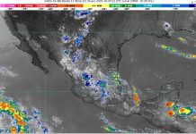 Este martes chubascos con lluvias puntuales fuertes (25 a 50 mm): Michoacán (norte y este). En algunas zonas temperaturas máximas de 35 a 40 °C