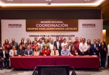 Fortalece Giulianna Bugarini coordinación política con dirigencia nacional de Morena