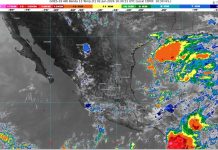 Lluvias fuertes con puntuales muy fuertes (50 a 75 mm): Michoacán (este, oeste y centro). Temperaturas máximas de 35 a 40 °C: (oeste y centro)
