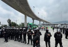 Un operativo más en caseta de la México-Cuernavaca por arribo de normalistas
