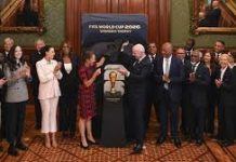Sheinbaum recibe en Palacio Nacional a Gianni Infantino previo al arranque del Mundial 2026