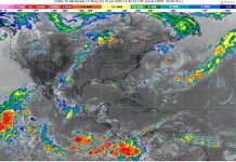 Se prevén lluvias puntuales muy fuertes (50 a 75 mm), en zonas de MICHOACÁN (oeste y noreste)