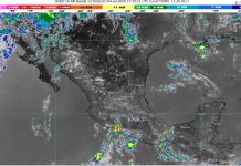 Lluvias fuertes con puntuales muy fuertes (50 a 75 mm): Michoacán (norte y oeste)