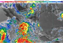 Chubascos con lluvias puntuales fuertes (25 a 50 mm): Michoacán (norte y este)