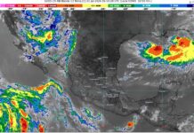 Lluvias fuertes con puntuales muy fuertes (50 a 75 mm): Michoacán (sur)