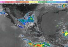 Lluvias fuertes con puntuales muy fuertes (50 a 75 mm): Michoacán (oeste y suroeste)
