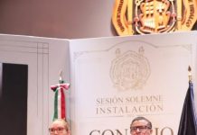 La rectora Yarabí Ávila presidió la Sesión Solemne de la instalación y toma de protesta del Consejo Universitario 2026-2028