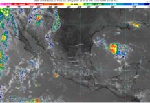 Chubascos con lluvias puntuales fuertes (25 a 50 mm): Michoacán (norte y este). Temperaturas máximas de 35 a 40 °C en zonas