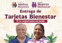 Inicia Bienestar entrega de tarjetas a Mujeres y Adultos Mayores registrados en junio