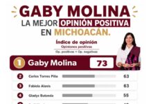 Gaby Molina, la mejor evaluada entre los perfiles de Morena