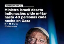 Ministro israelí llama a matar “cada noche” entre 30 y 40 gazatíes