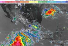 Chubascos con lluvias puntuales fuertes (25 a 50 mm): Michoacán (norte, centro y este)