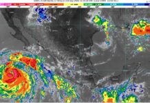 Chubascos con lluvias puntuales fuertes (25 a 50 mm): Michoacán (norte, oeste y costa)