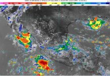 Lluvias fuertes con puntuales muy fuertes (50 a 75 mm): Michoacán (norte y este)