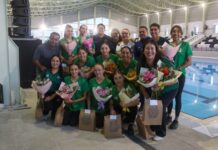 Yarabí Avila recibe a la Selección Nacional de Natación Artística; ¡que bonita alberca!, señalan