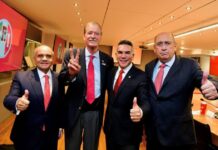 Vicente Fox Quesada y Alejandro “Alito” Moreno Cárdenas, sostienen reunión de trabajo