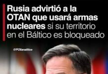 Rusia amenaza con usar armas nucleares si la OTAN intenta aislar Kaliningrado