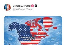 Donald Trump publicó una imagen de Nuevo México con el nombre “Nueva América”