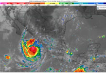 Chubascos con lluvias puntuales fuertes (25 a 50 mm): Michoacán (norte)