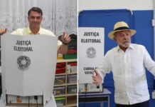 Elecciones Presidenciales Brasil: Bolsonaro 47.04%; Lula da Silva 45.15%. Habrá segunda vuelta electoral