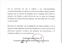Cámara de Diputados recibe renuncia de Taddei