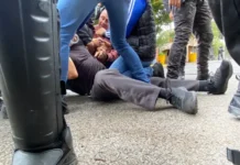 Gobierno de Pablo Lemus, de Movimiento Ciudadano, reprime protesta por la crisis hídrica en Guadalajara